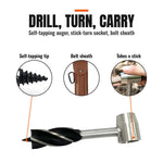 Bushcraft Survival Hand Drill Auger
