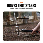 Lightweight Aluminum Camping Hammer with Stake Puller