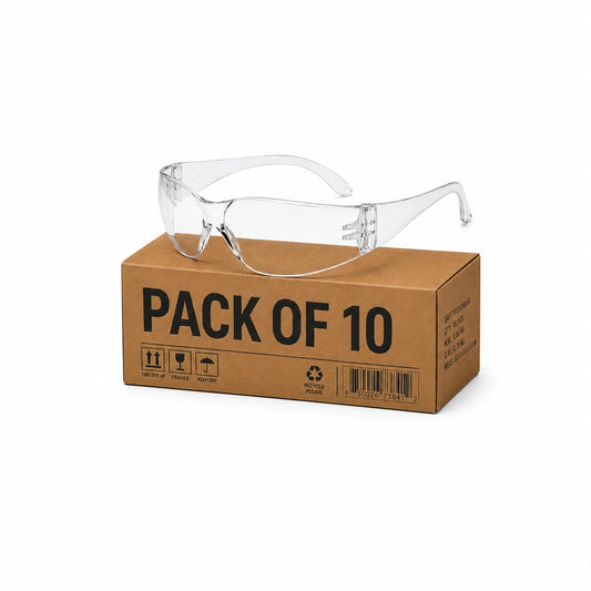 Clear - Anti-Fog Protective Safety Glasses (10 Pack)