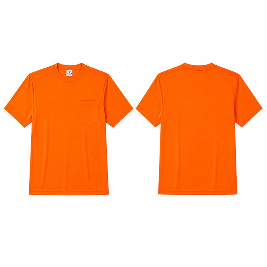 Orange - Short Sleeve Safety Shirt (3 Pack)