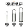 Waterproof Stainless Steel Pill Capsule Keychain