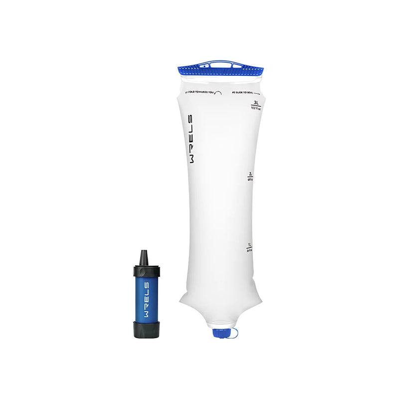 Foldable Water Filter Bag with Screw-On Filter