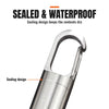 Waterproof Stainless Steel Pill Capsule Keychain