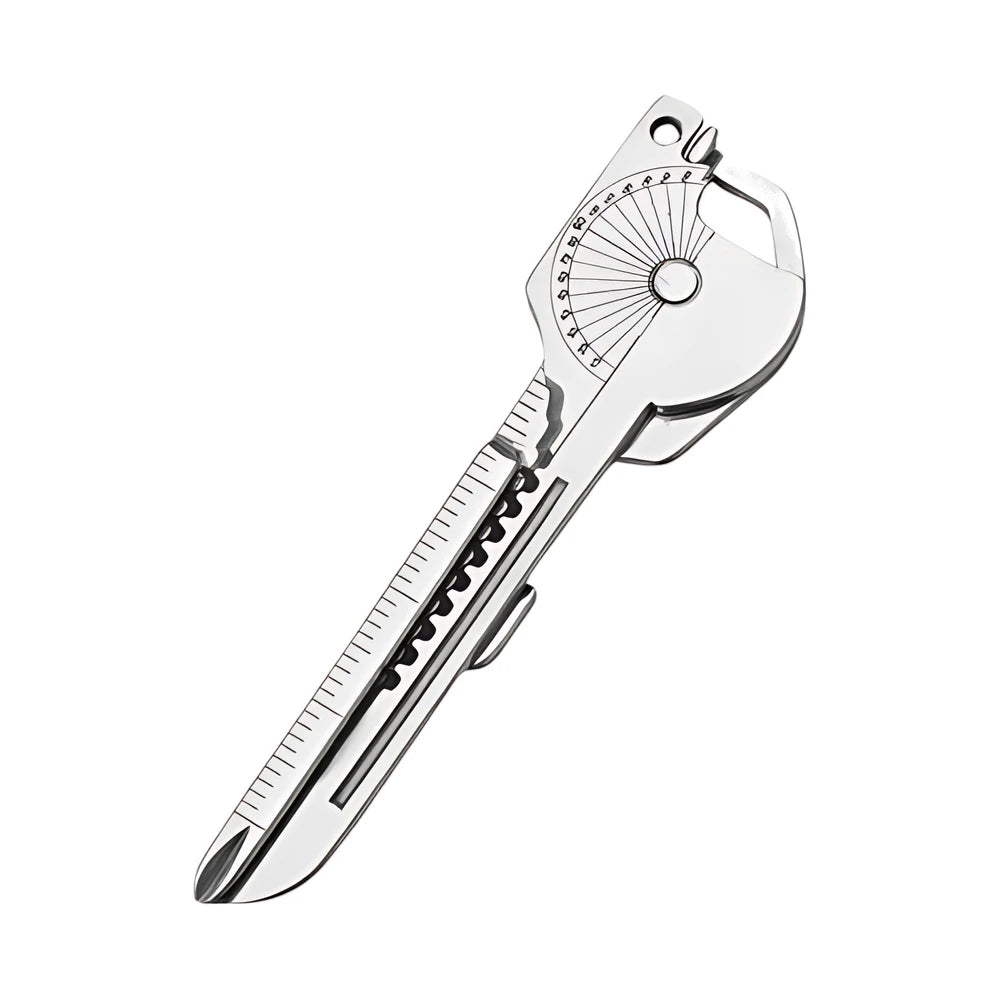 Compact 8-in-1 Metal Keychain Multi-Tool
