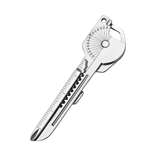 Compact 8-in-1 Key Multi-Tool Keychain