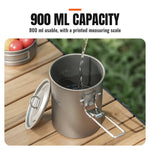 Titanium Camping Folding-Handle Pot