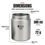 Titanium Tea Caddy Canister