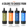 Compact Personal Water Filter Set with Bottle Caps