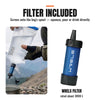 Foldable Water Filter Bag with Screw-On Filter