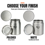 Titanium Tea Caddy Canister