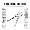 Compact 8-in-1 Key Multi-Tool Keychain