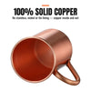 Solid Copper Moscow Mule Mug