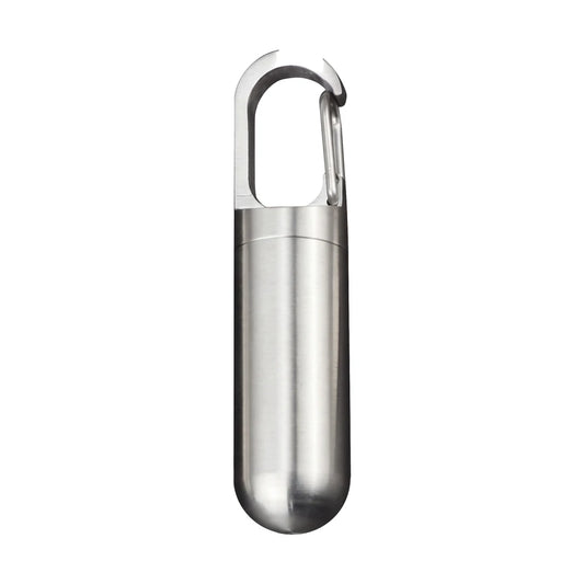 Waterproof Stainless Steel Pill Capsule Keychain