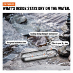 Waterproof Stainless Steel Pill Capsule Keychain
