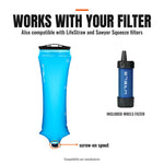 Foldable Water Filter Bag with Screw-On Filter