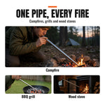 Collapsible Campfire Blowpipe