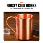 Solid Copper Moscow Mule Mug
