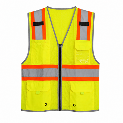 High Visibility Surveyor Reflective Mesh Safety Vest