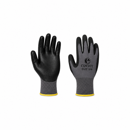 Nitrile Coated Abrasion Resistant Work Gloves (Pack of 3)