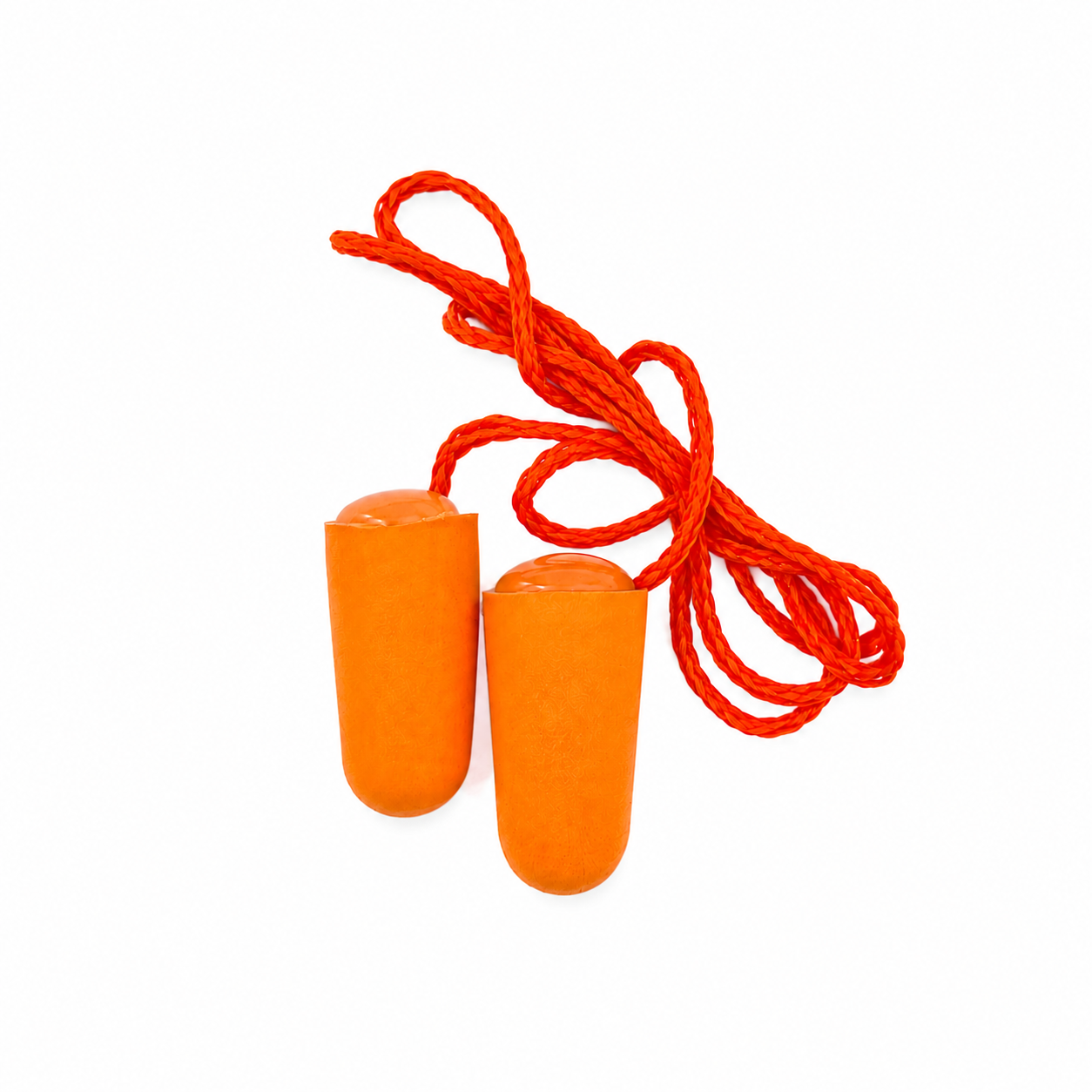 Corded Foam Earplugs – SNR 34dB Hearing Protection – Orange