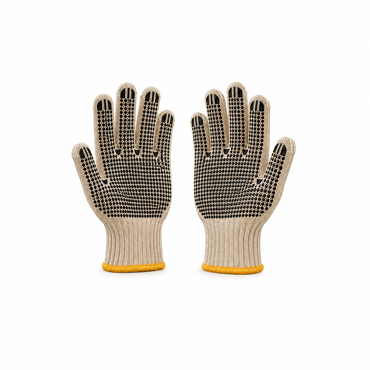 PVC Dotted Knit Work Gloves (Pack of 3)