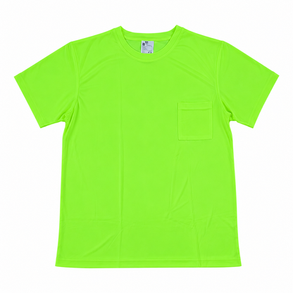 Green - High Visibility Short Sleeve Safety Shirt (3 Pack)