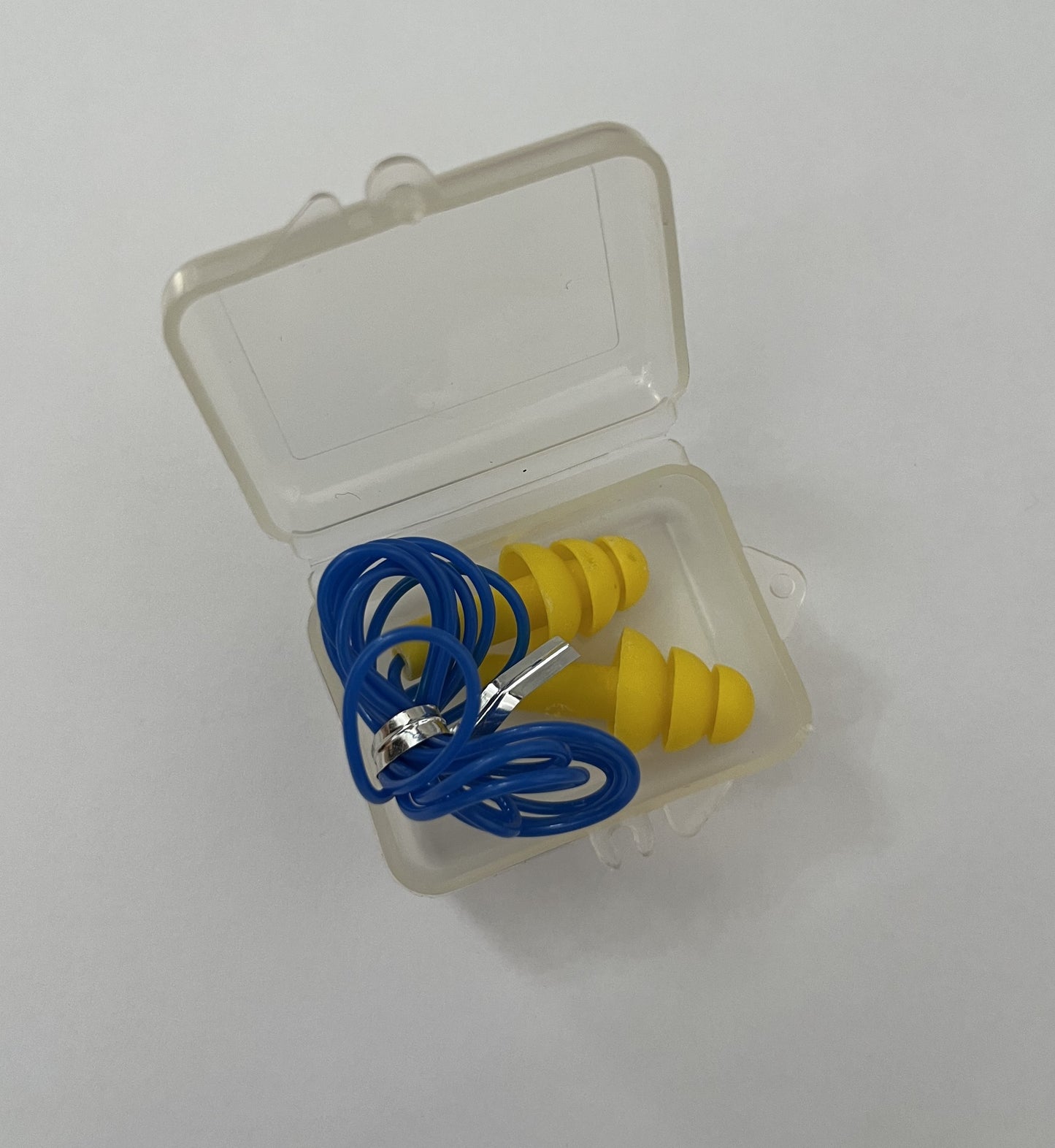 Yellow & Blue Corded PVC Earplugs (10pcs)