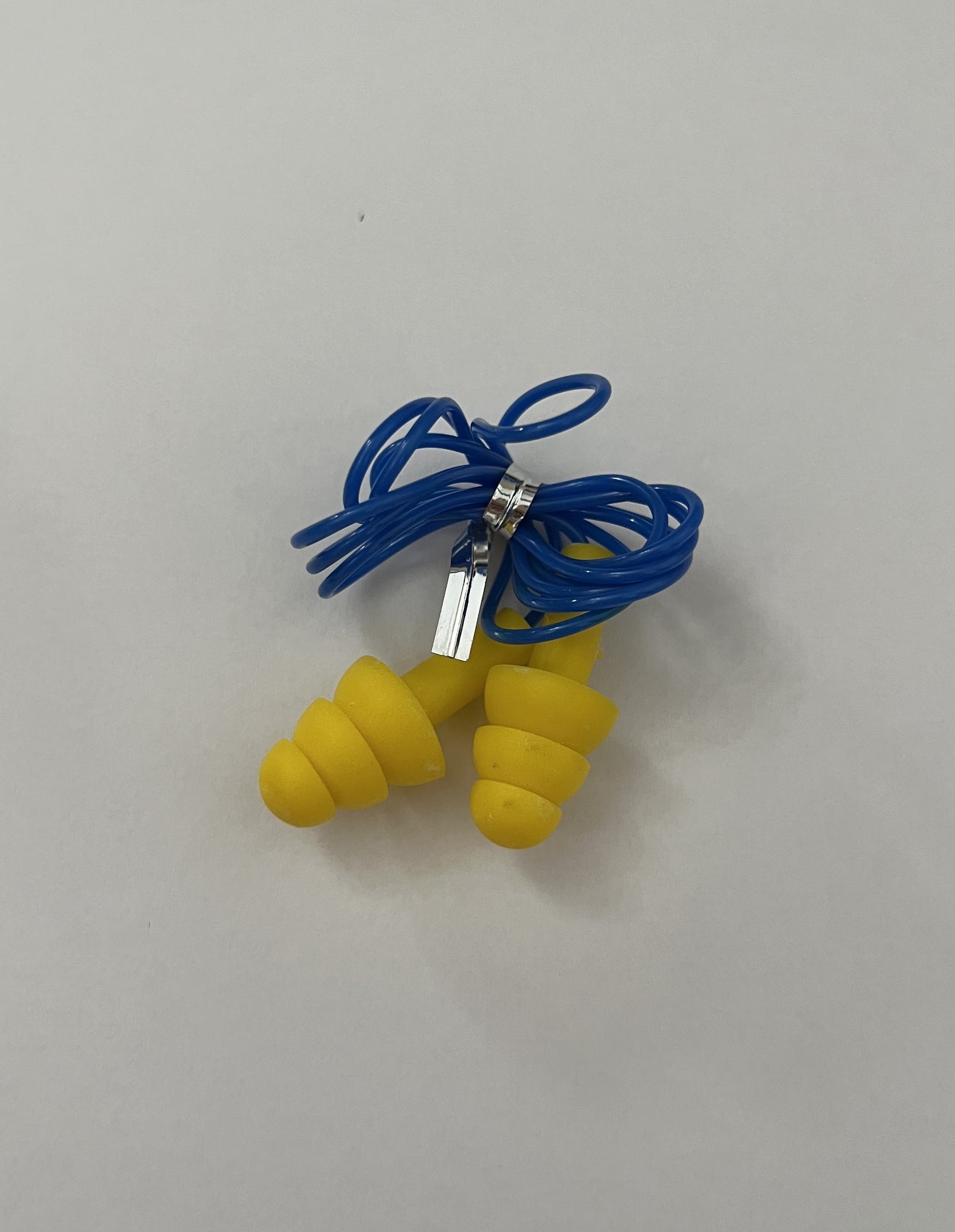 Yellow & Blue Corded PVC Earplugs (10pcs)