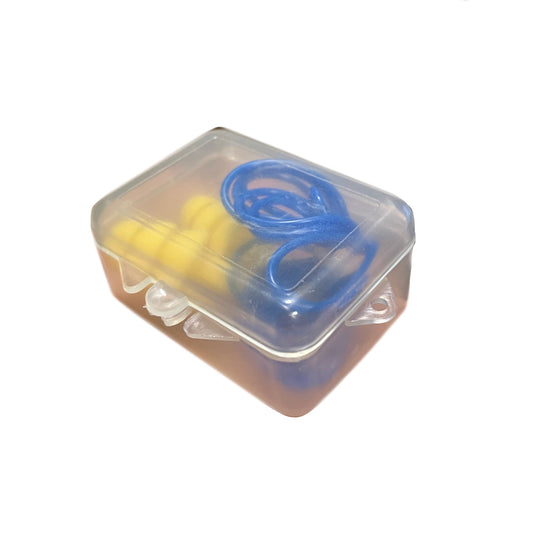 Yellow & Blue Corded PVC Earplugs (10pcs)