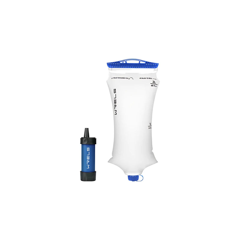 Foldable Water Filter Bag with Screw-On Filter
