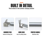 Lightweight Aluminum Camping Hammer with Stake Puller