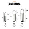 Waterproof Stainless Steel Pill Capsule Keychain