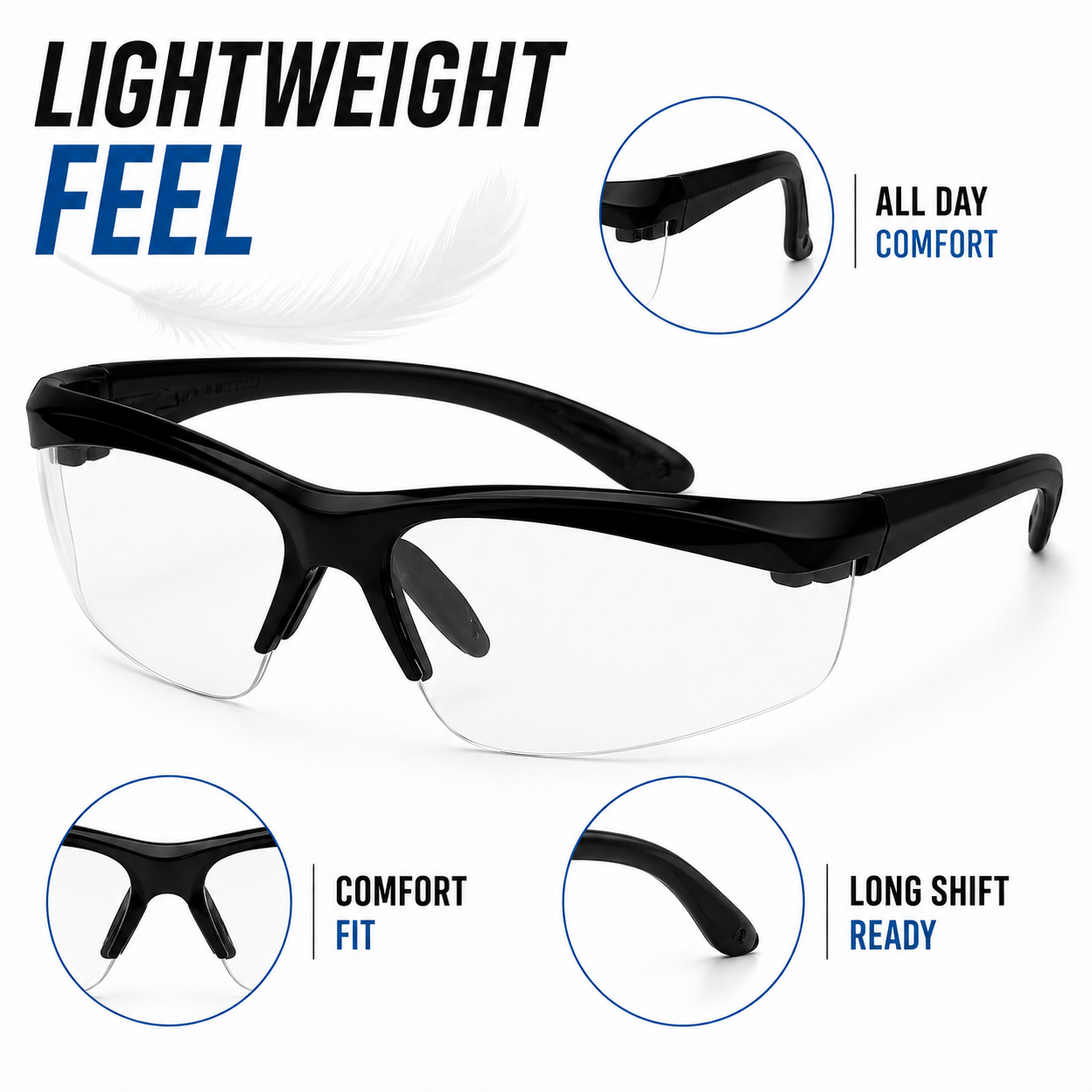 Anti-Fog Protective Safety Glasses