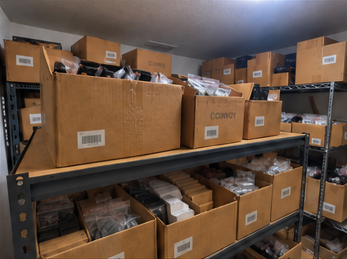 Convoy Safety stockroom shelves with packed gear