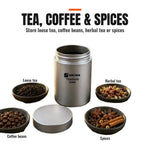 Titanium Tea Caddy Canister