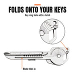 Compact 8-in-1 Key Multi-Tool Keychain