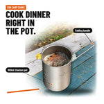 Titanium Camping Folding-Handle Pot