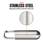 Waterproof Stainless Steel Pill Capsule Keychain