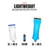 Foldable Water Filter Bag with Screw-On Filter