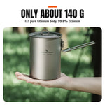 Titanium Camping Folding-Handle Pot