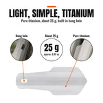 Ultralight Titanium Backpacking Trowel