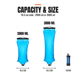 Foldable Water Filter Bag with Screw-On Filter