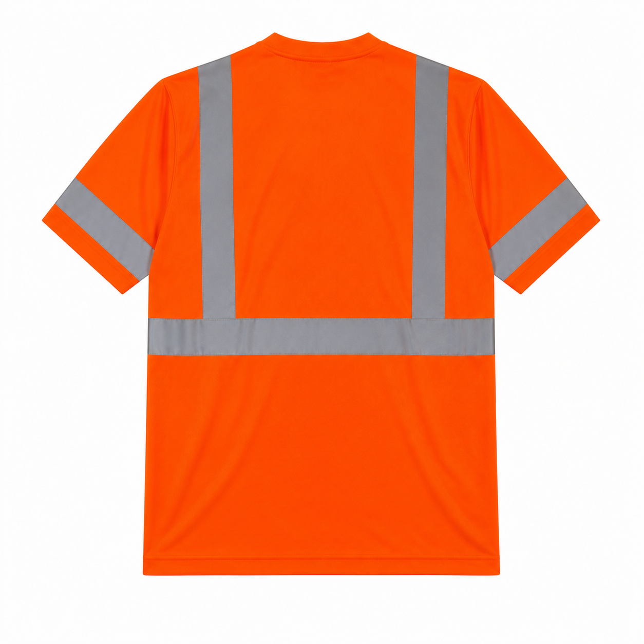 High Visibility Reflective Short Sleeve Safety Shirt - Orange