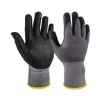 Dotted Nitrile Coated Safety Work Gloves (3 Pack)