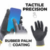 Dotted Nitrile Coated Safety Work Gloves (3 Pack)