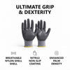 Dotted Nitrile Coated Safety Work Gloves (3 Pack)
