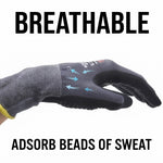 Dotted Nitrile Coated Safety Work Gloves (3 Pack)