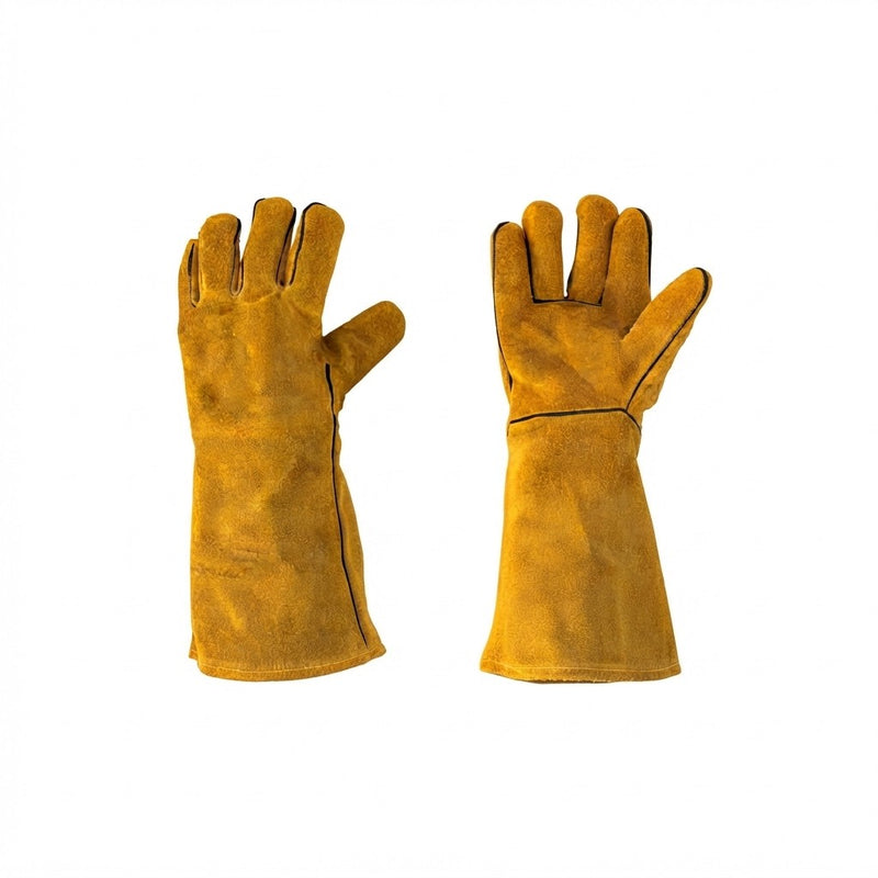 Yellow Leather Welding Gloves (1 Pair)