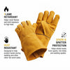 Yellow Leather Welding Gloves (1 Pair)