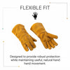 Yellow Leather Welding Gloves (1 Pair)